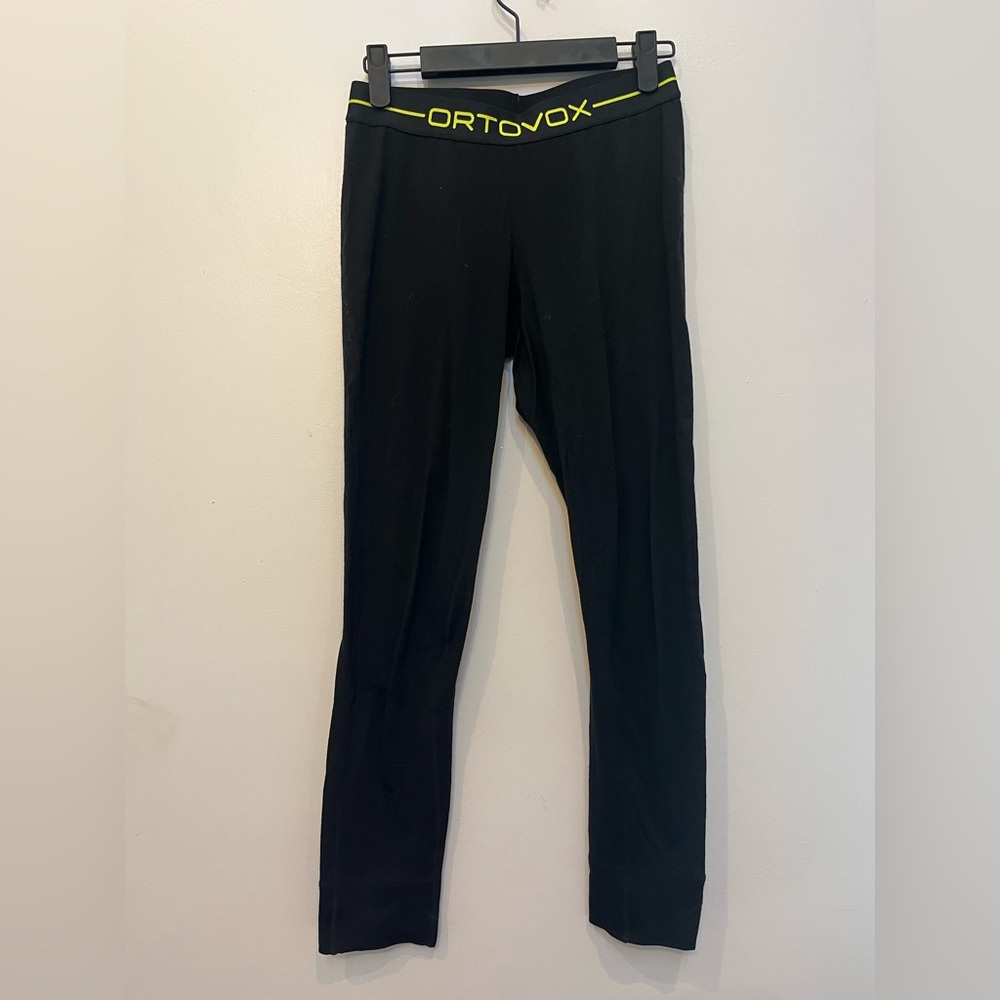 Ortovox Women’s Black Wool Blend Leggings - Medium